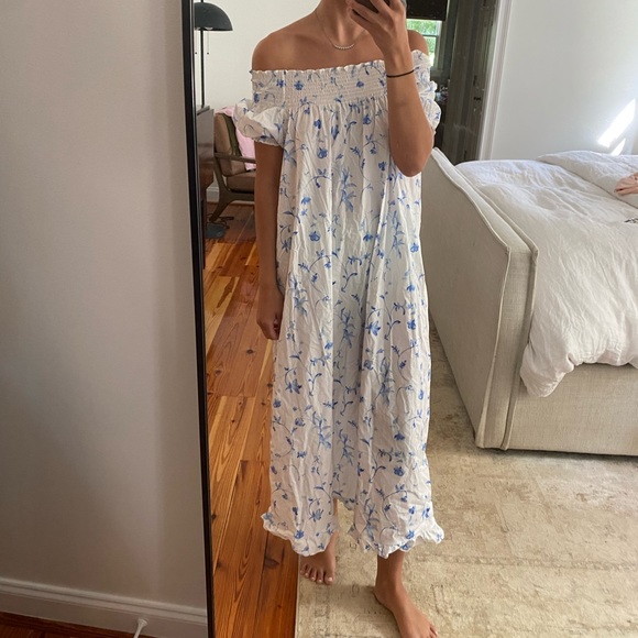 Hill house nap dress in blue botanical - Picture 5 of 5